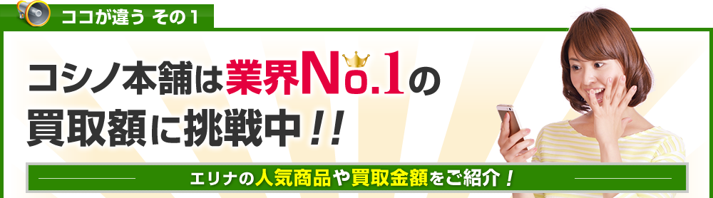 エリナのデイリーチャージなど強化買取!